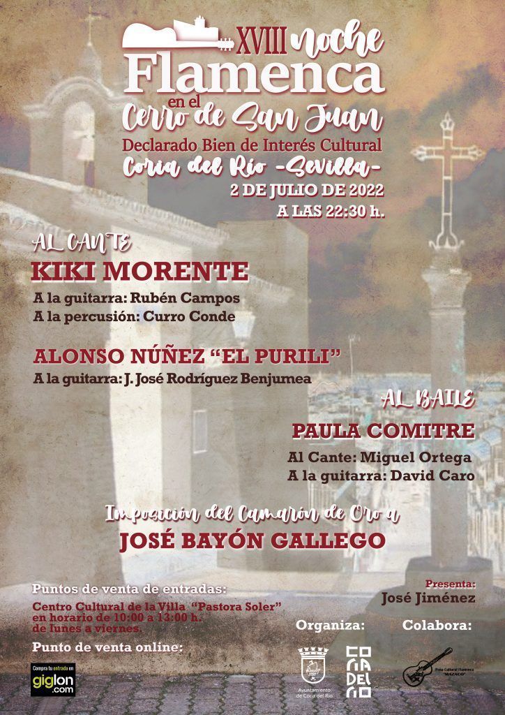 Coria del Río presenta su XVIII “Noche Flamenca en el Cerro de San Juan” - Begaco.es