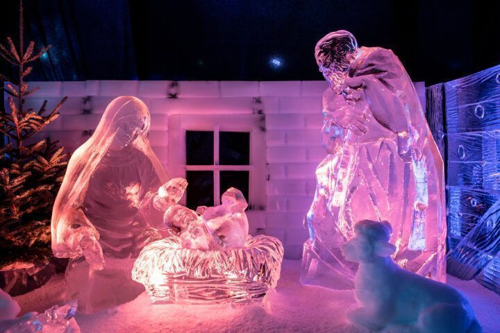 Helarte esculturas de hielo Sevilla Navidad